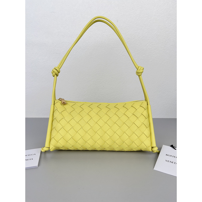 Bo*te*ga ve*ne*ta  intreccio nappa mini shoulder bag in yellow