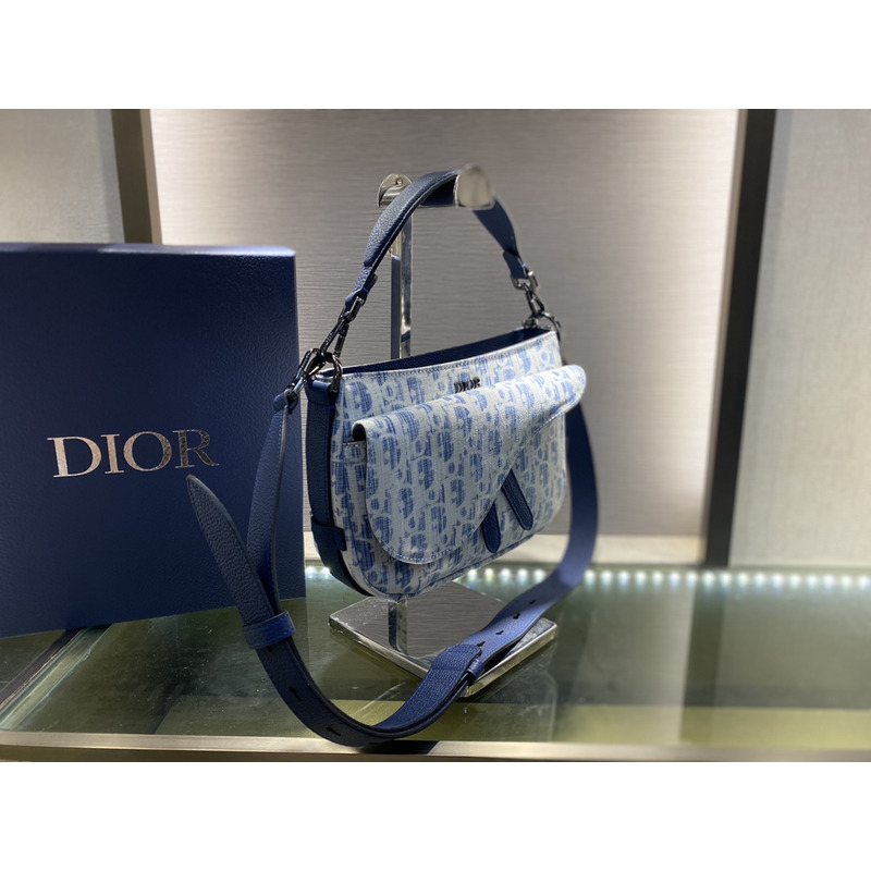 D*or mini saddle soft bag blue