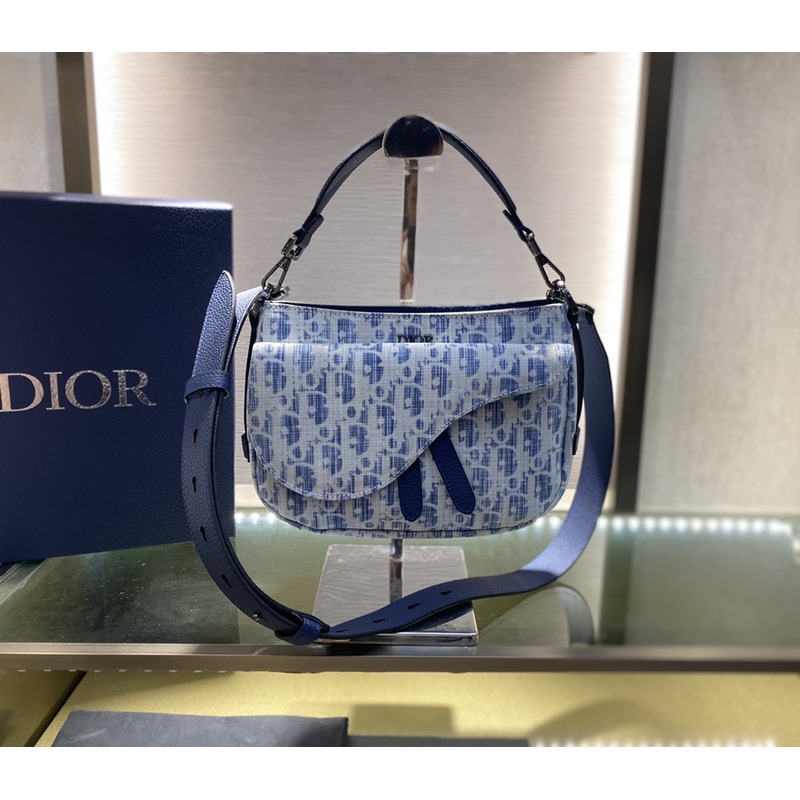 D*or mini saddle soft bag blue