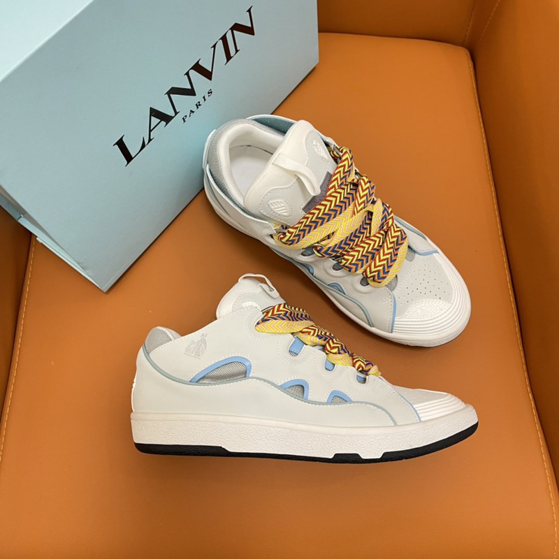 Lanvin Curb Z-Lace Sneakers Grey