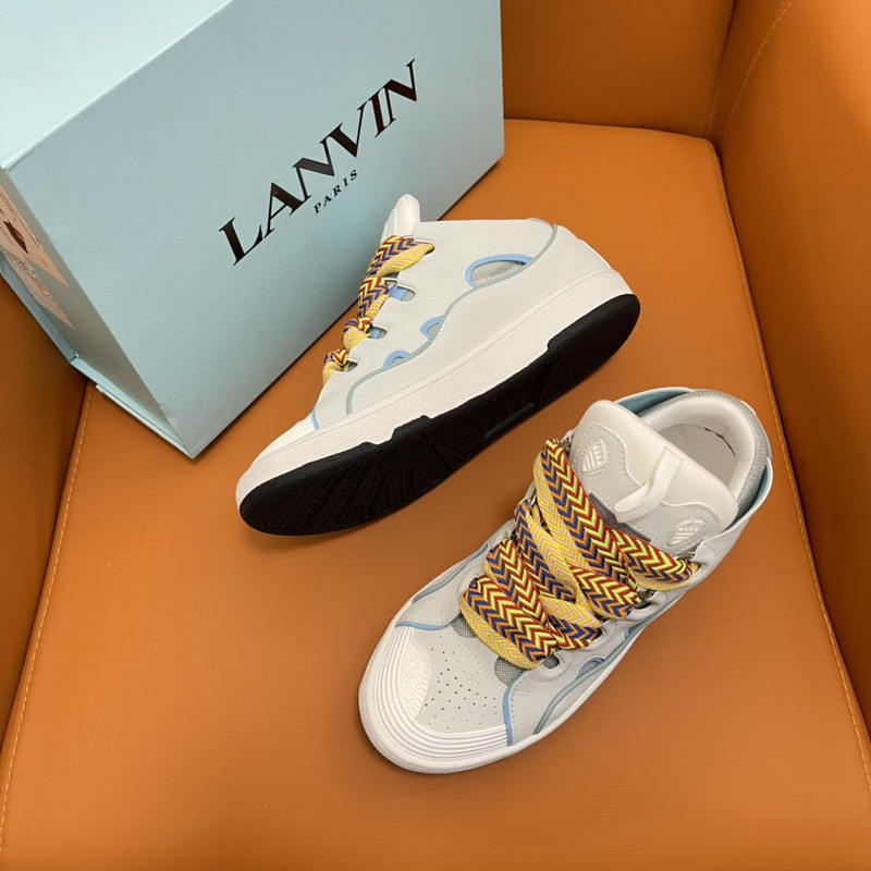 Lanvin Curb Z-Lace Sneakers Grey