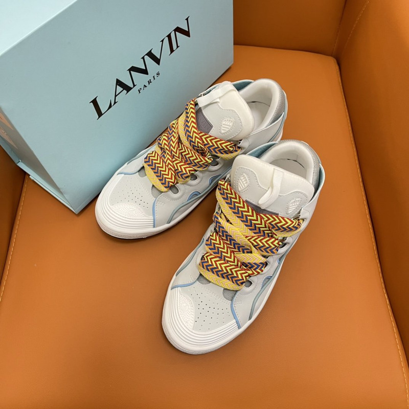 Lanvin Curb Z-Lace Sneakers Grey