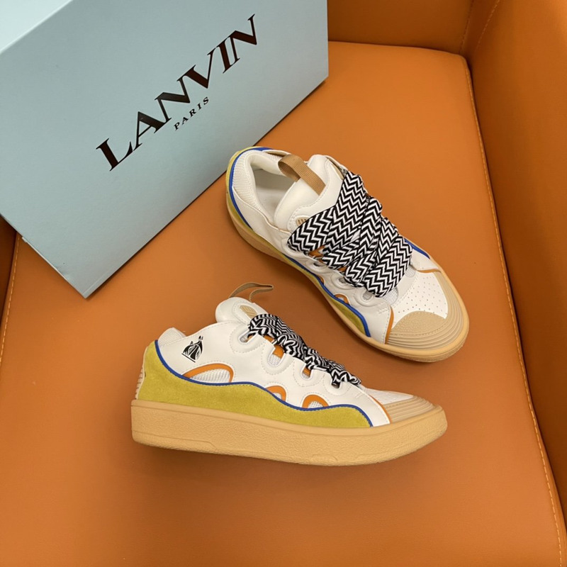 LANVIN Curb Sneaker Beige White