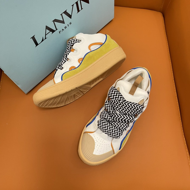 LANVIN Curb Sneaker Beige White