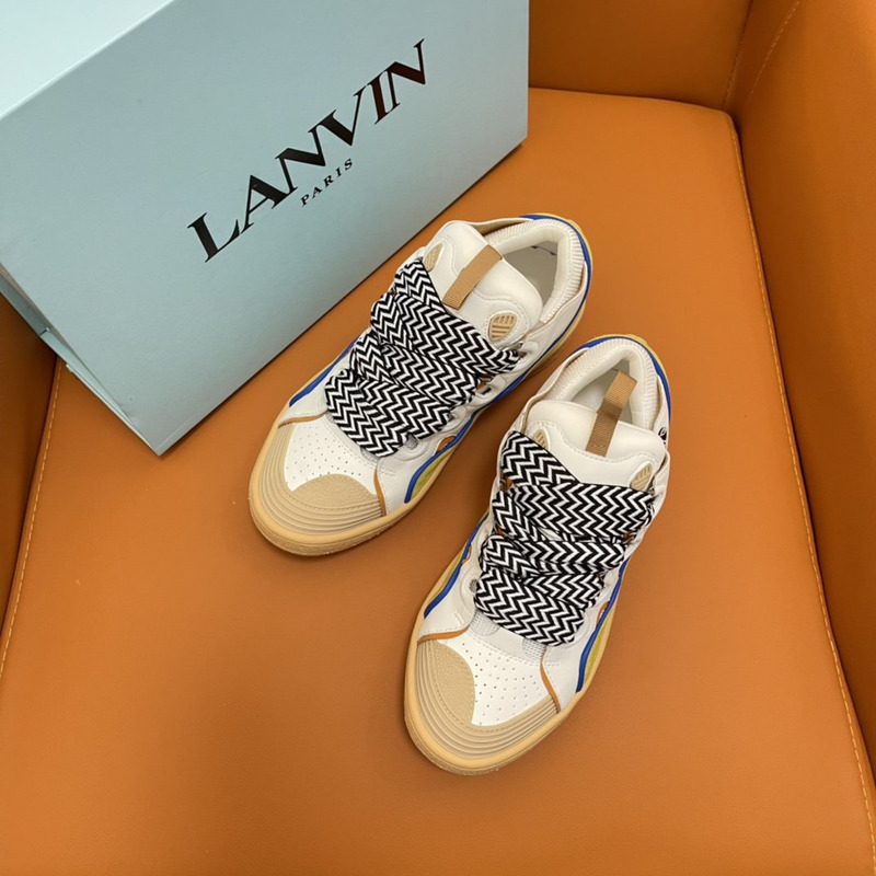 LANVIN Curb Sneaker Beige White