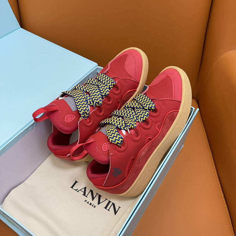 LANVIN Curb Sneaker  Red