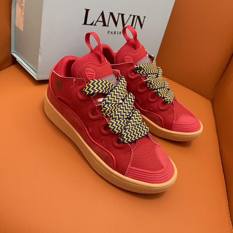 LANVIN Curb Sneaker  Red