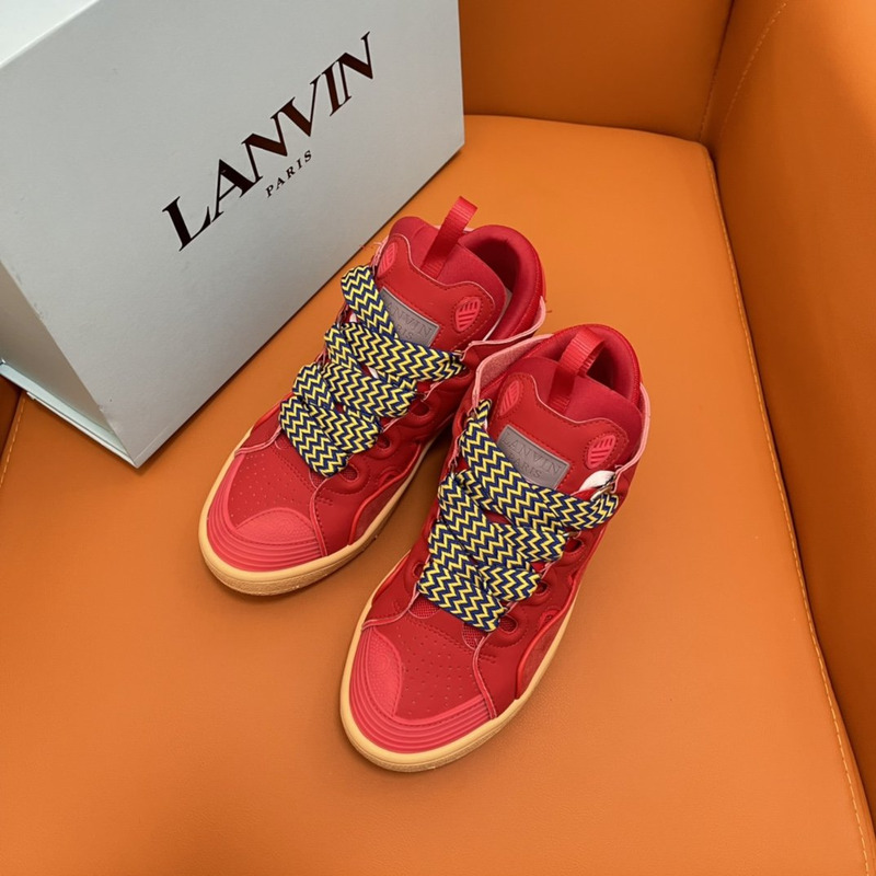 LANVIN Curb Sneaker  Red