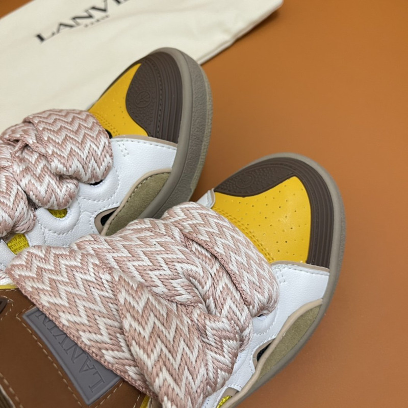 LANVIN Curb Sneaker Beige Yellow