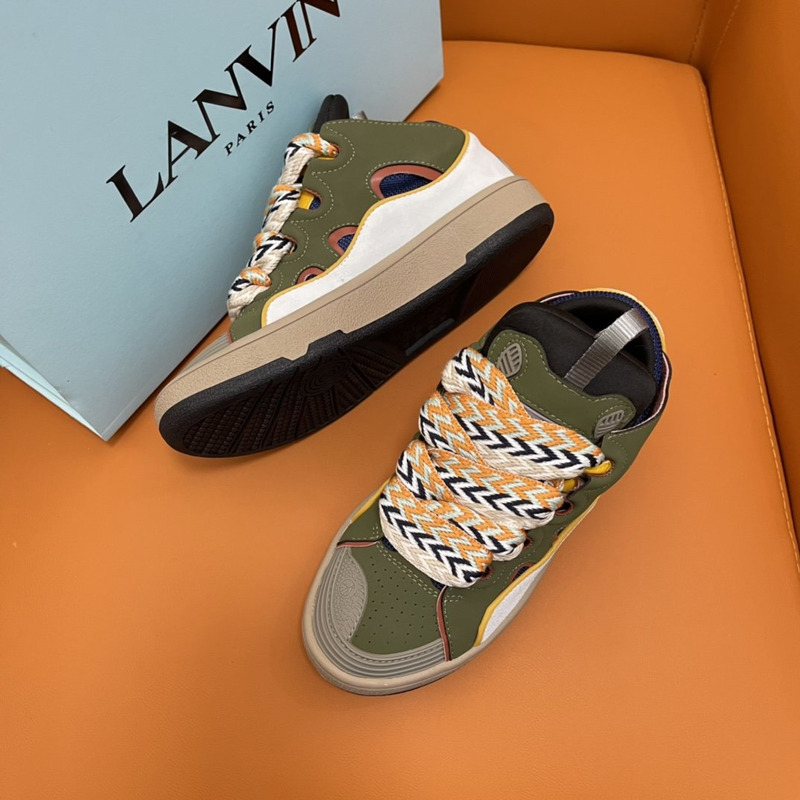 LANVIN Curb Sneaker Green