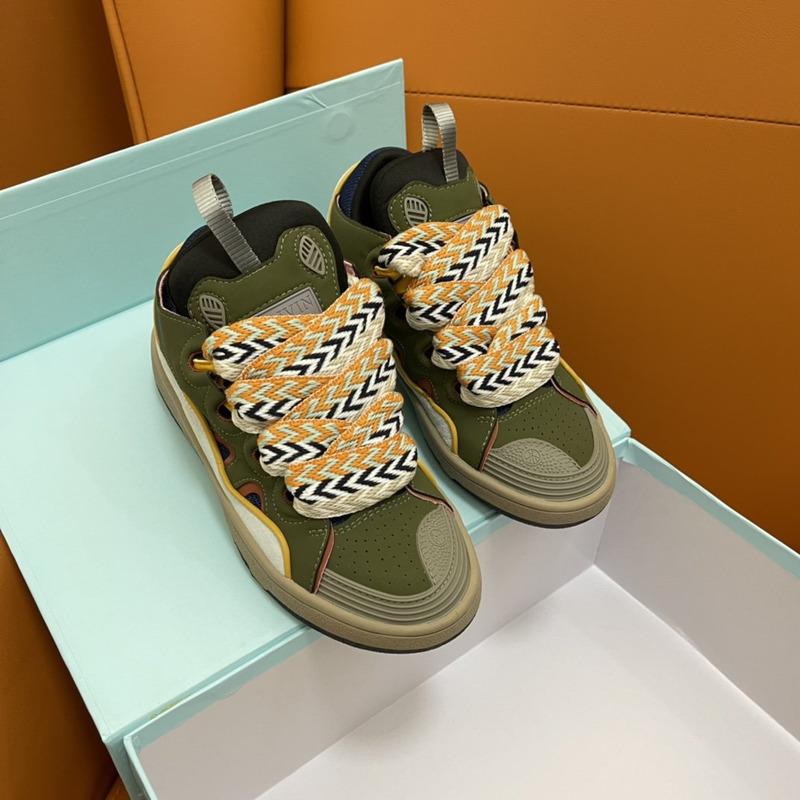 LANVIN Curb Sneaker Green