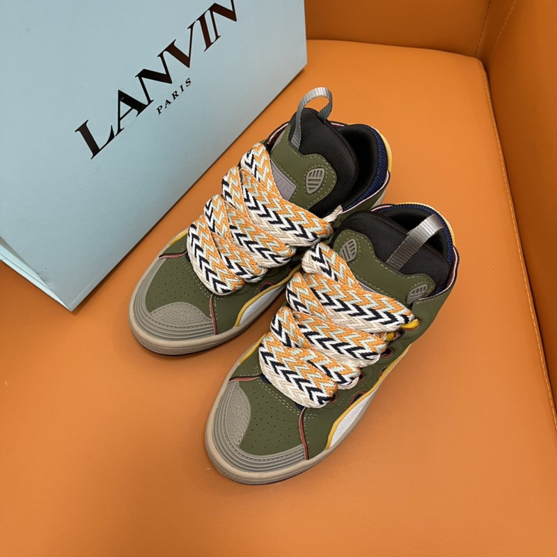 LANVIN Curb Sneaker Green