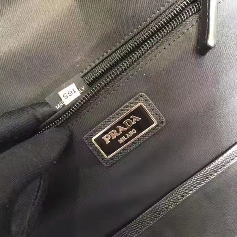 Pra*a nylon backpack black