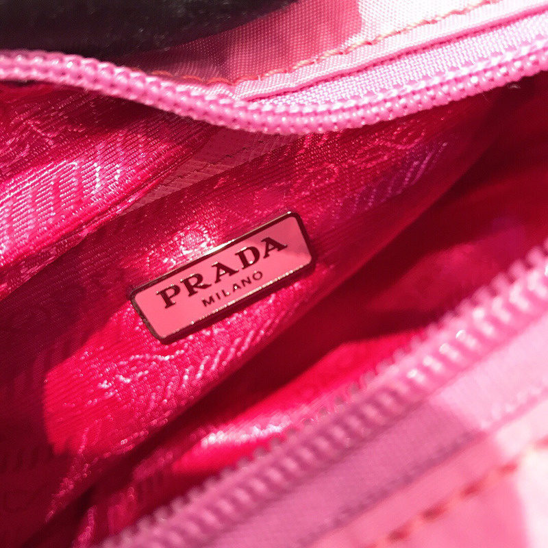 Pra*a saffiano leather mini pink