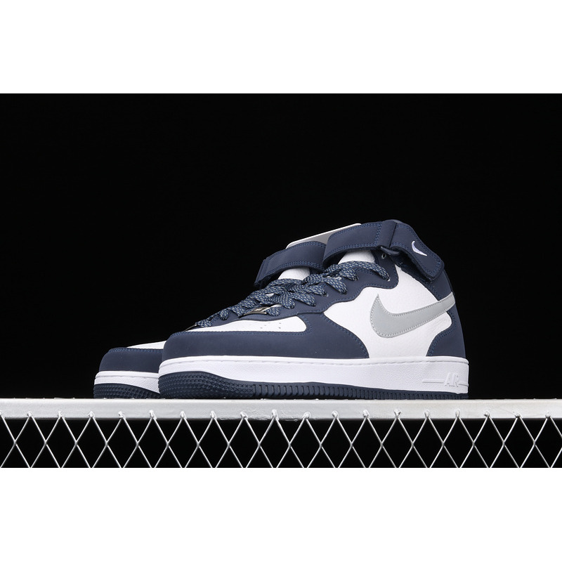 Nike Air Force 1 07 Mid Navy White Gray