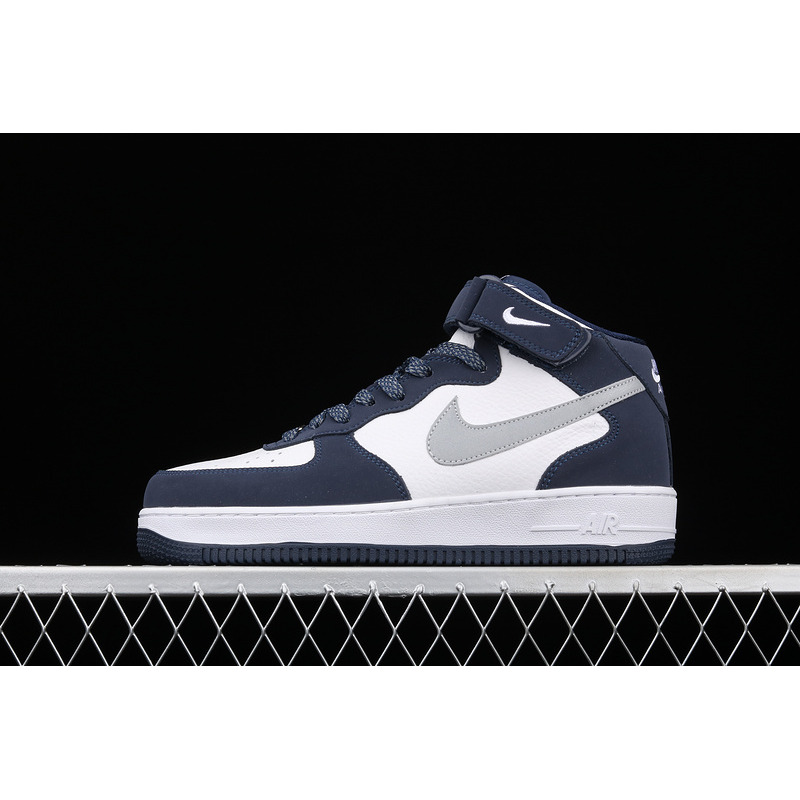 Nike Air Force 1 07 Mid Navy White Gray