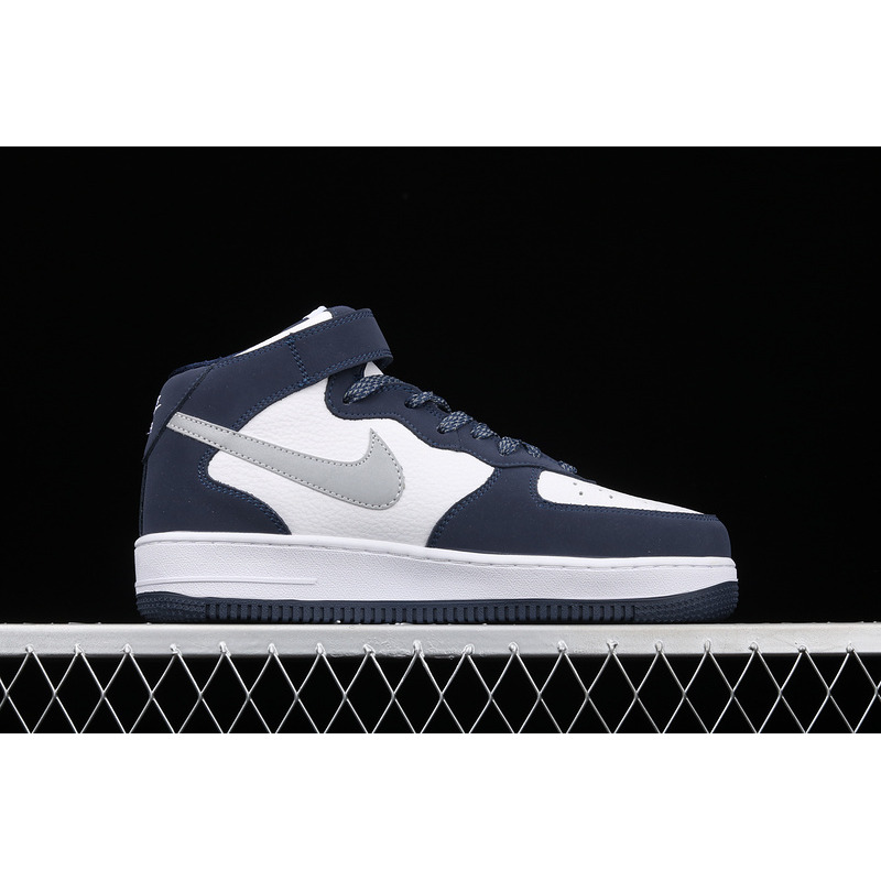 Nike Air Force 1 07 Mid Navy White Gray