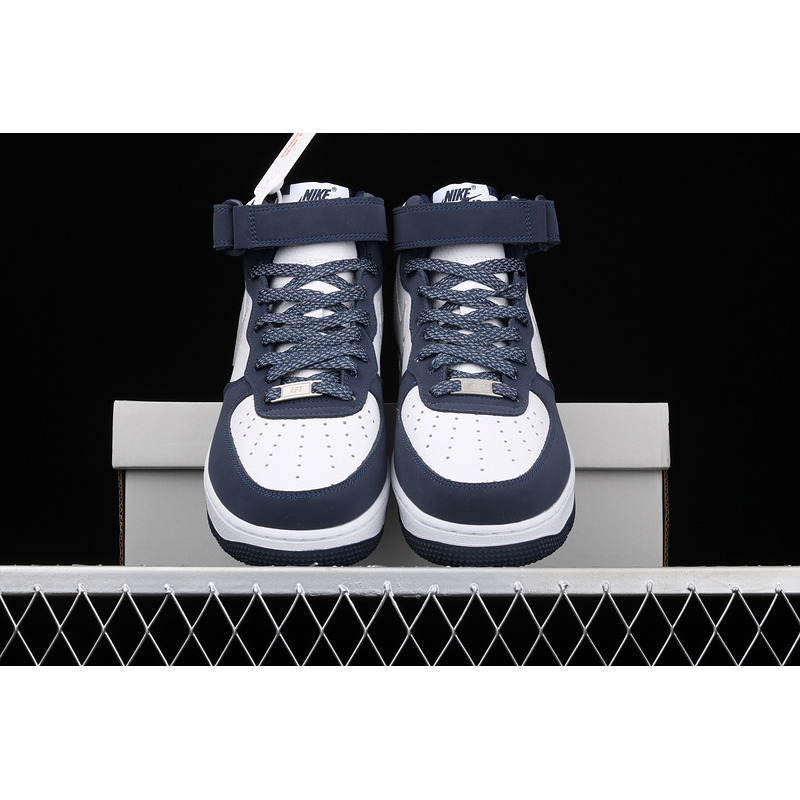 Nike Air Force 1 07 Mid Navy White Gray