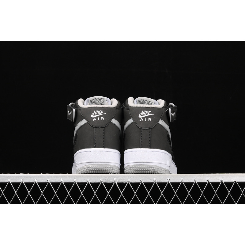 Nike Air Force 107 Mid in Black & Grey