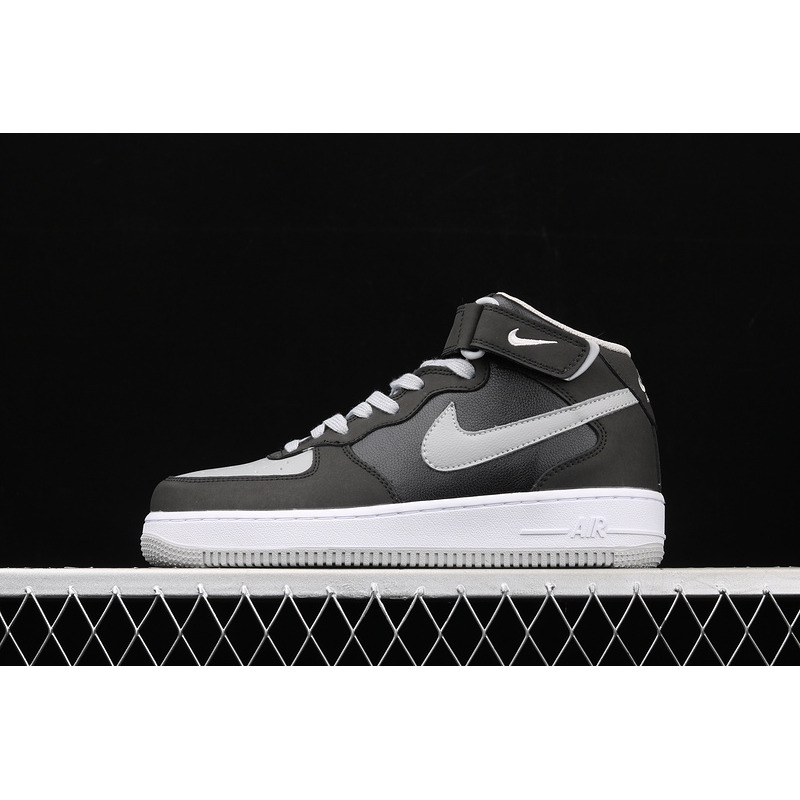 Nike Air Force 107 Mid in Black & Grey