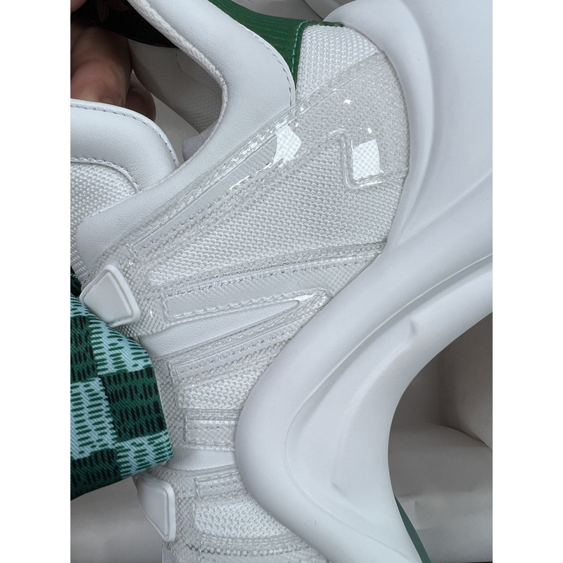 LV Archlight sneaker Ribbon laces printed in Green