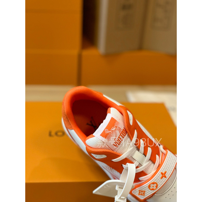 loius V*t*n trainer sneakers orange