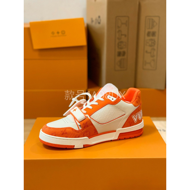 loius V*t*n trainer sneakers orange