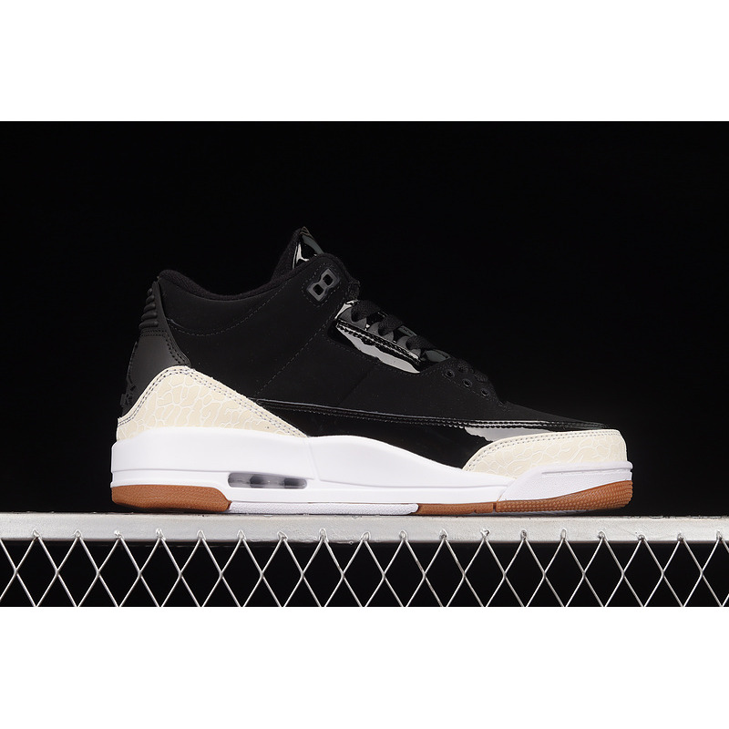 Air Jordan 3 Retro Black White Gum (GS) Sneakers Black