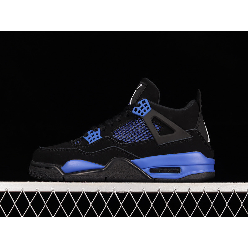 AIR JORDAN 4 RETRO CT8527 018 Black and Blue