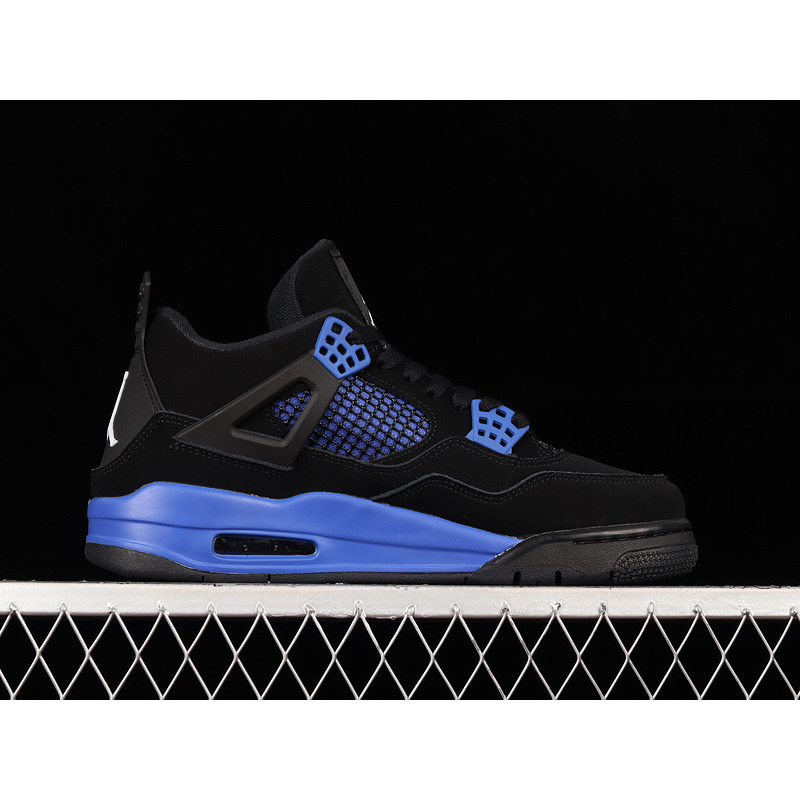 AIR JORDAN 4 RETRO CT8527 018 Black and Blue