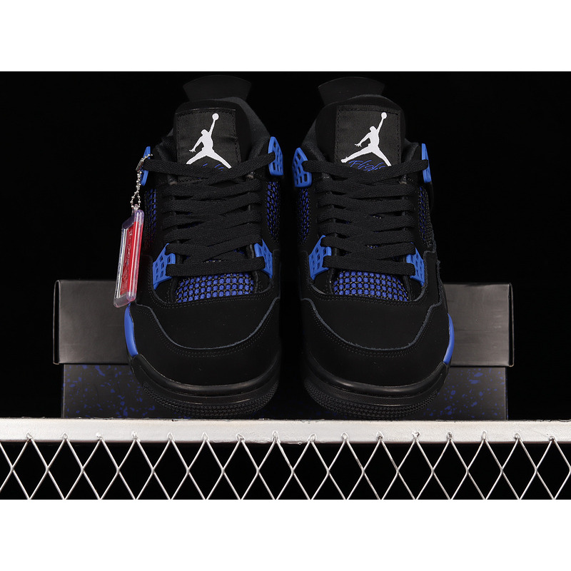 AIR JORDAN 4 RETRO CT8527 018 Black and Blue