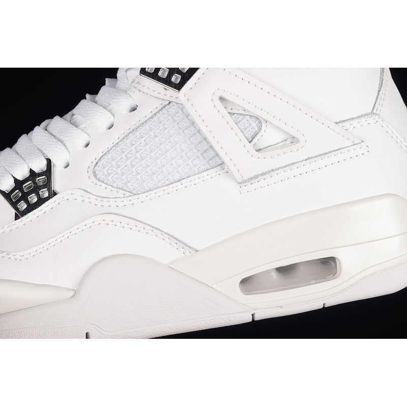 NIKE AIR JORDAN 4 RETRO *PURE MONEY* (WHITE / METALLIC SILVER - PURE PLATINUM)