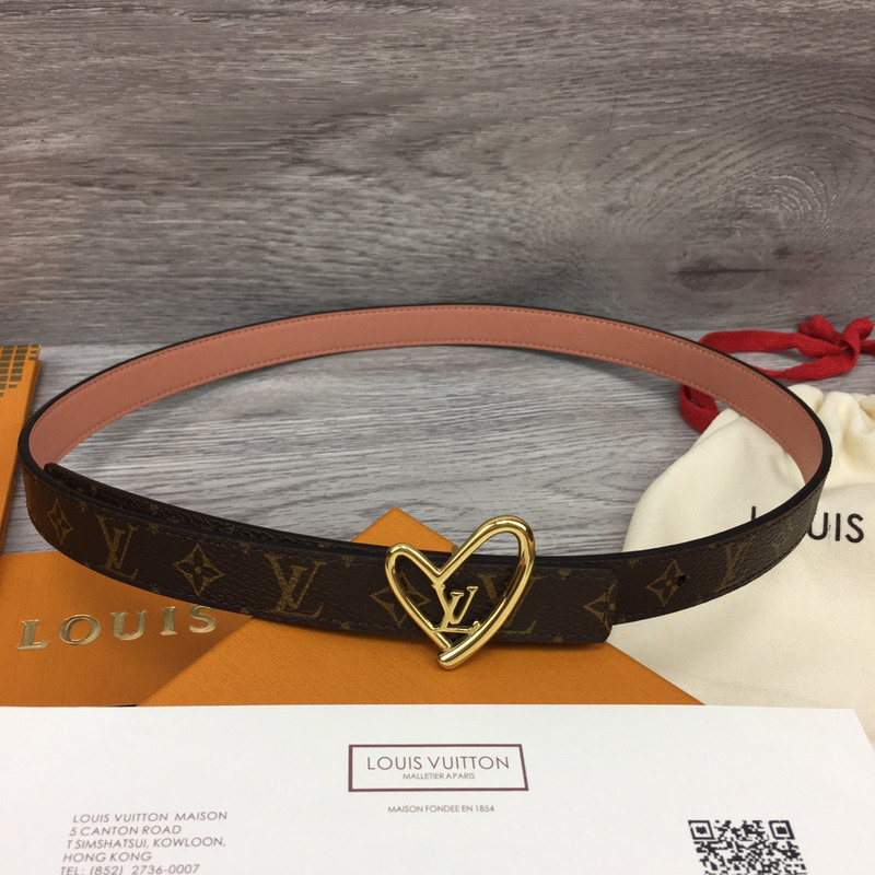 l**is V*t*n fall in love reversible belt monogram black orange