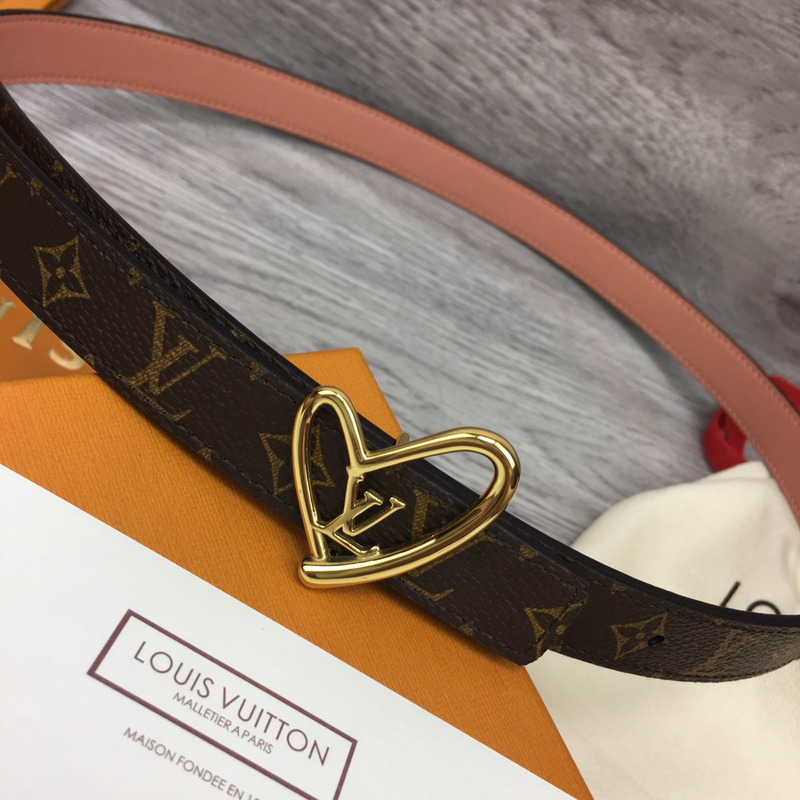 l**is V*t*n fall in love reversible belt monogram black orange