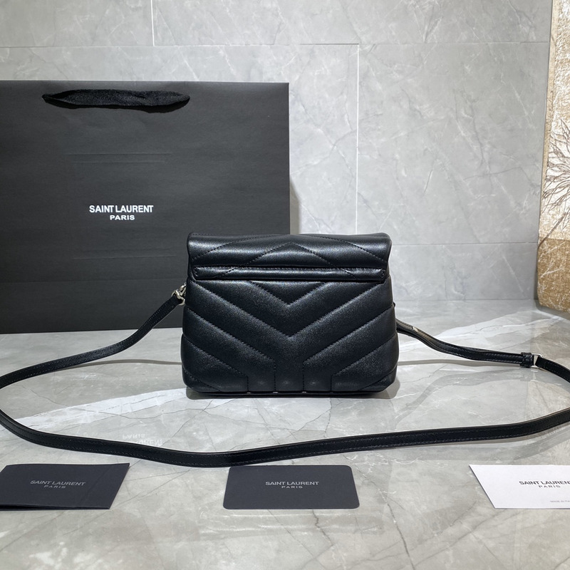 Saint Laurent Lulu Matelasse Y Shoulder Crossbody Bag Black