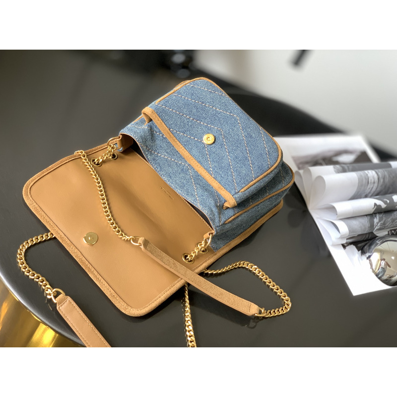 Saint Laurent  633151 Blue Bag