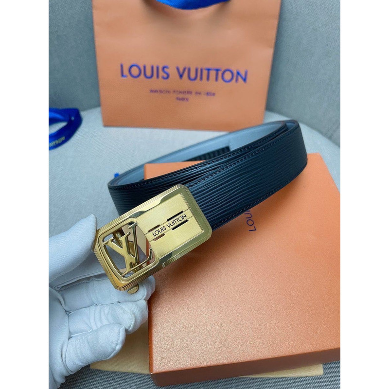 l**is V*t*n gold leather belt