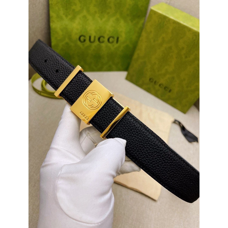 G*u*i small logo leather belt