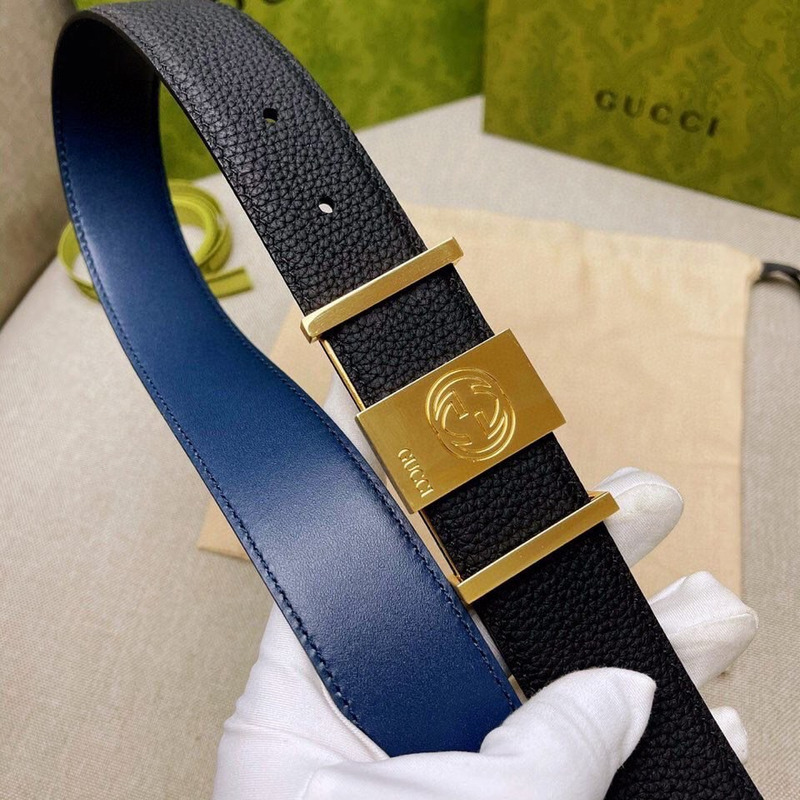 G*u*i small logo leather belt