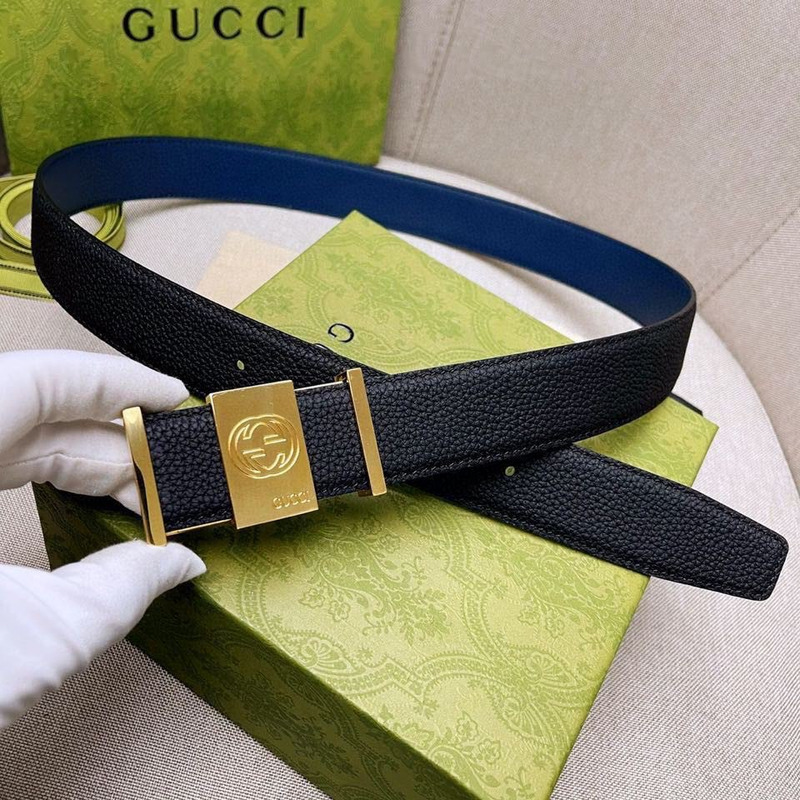 G*u*i small logo leather belt