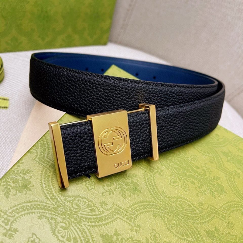 G*u*i small logo leather belt