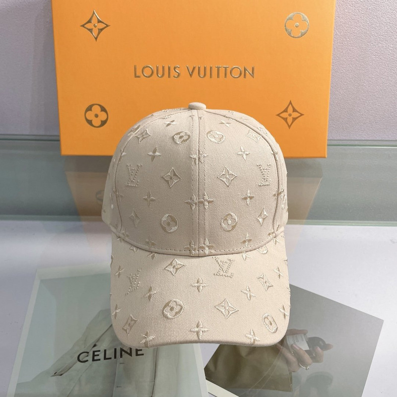 l**is V*t*n embossed monogram hat khaki