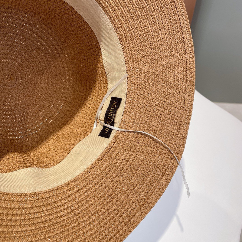 l**is V*t*n monogram straw fisherman hat