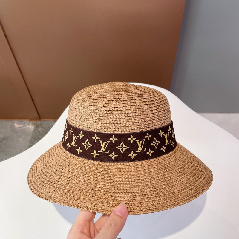 l**is V*t*n monogram straw fisherman hat