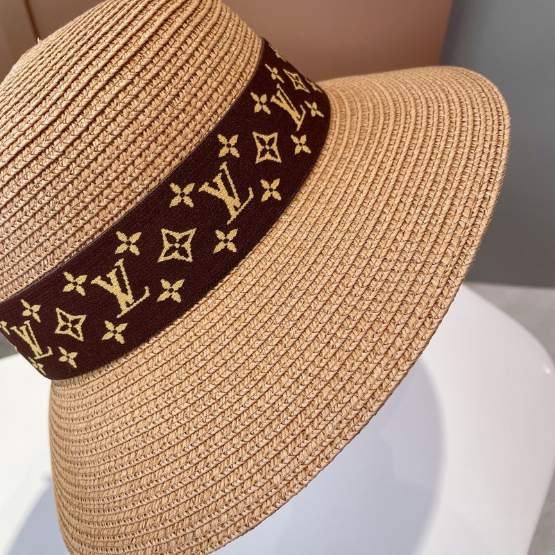 l**is V*t*n monogram straw fisherman hat