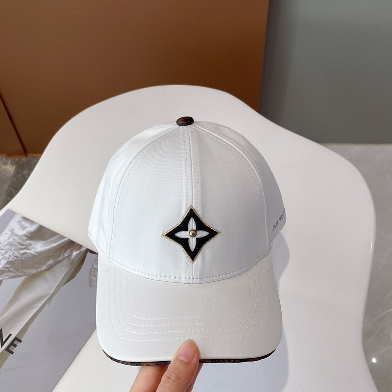 l**is V*t*n embroidered logo hat white