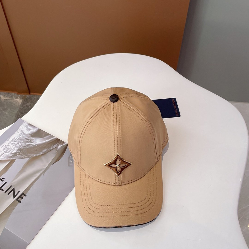 l**is V*t*n embroidered logo hat khaki