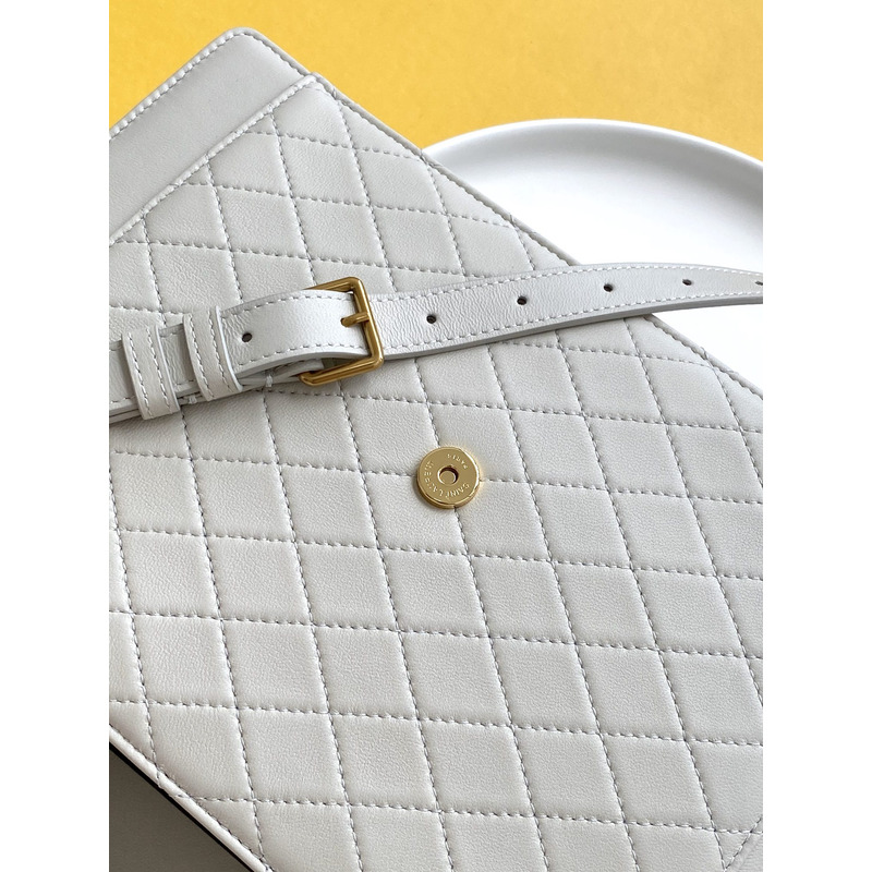 Saint Laurent Saint Laurent ysl gaby quilted quilted bag White