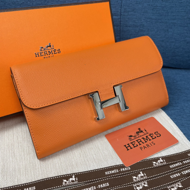 H**mes constance to go milkshake shoulder bag in orange