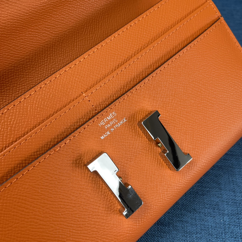 H**mes constance to go milkshake shoulder bag in orange